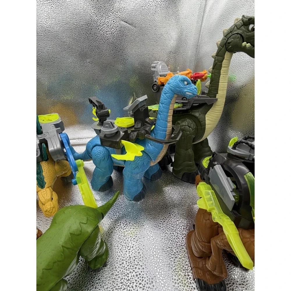 Huge Fisher Price Imaginext Jurassic World Dinosaur Lot T-Rex Tested And Works